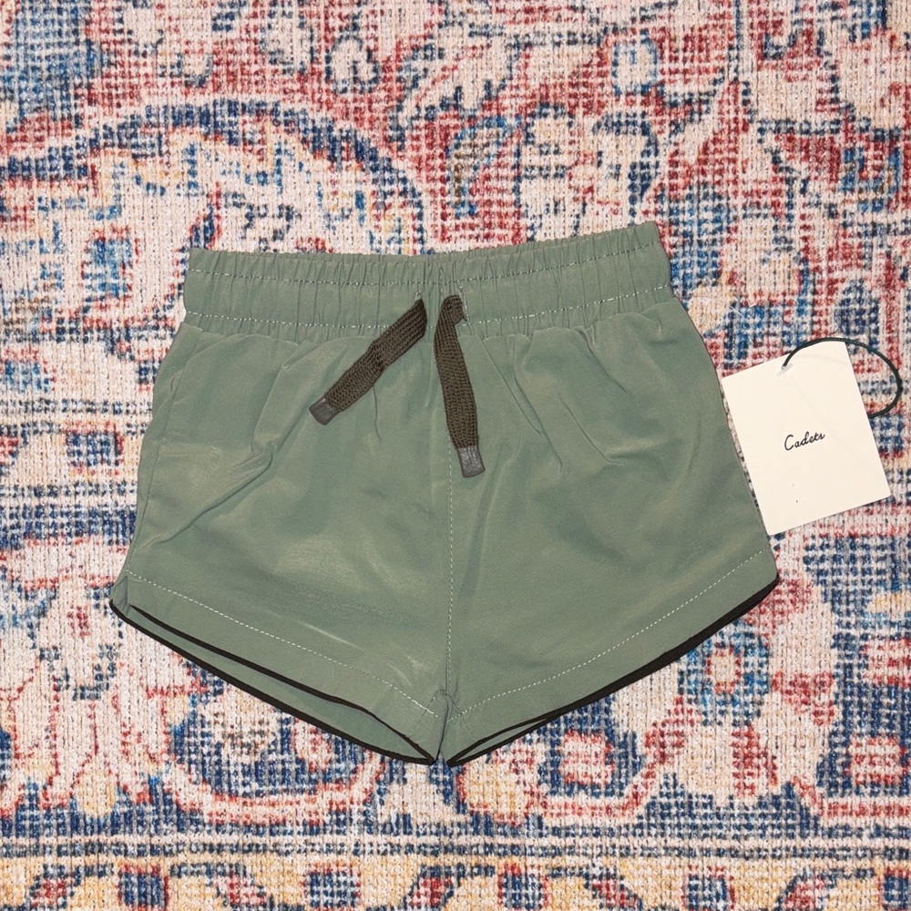 Cadets Cabana Swim Shorts in Green SZ 1/2 NWT